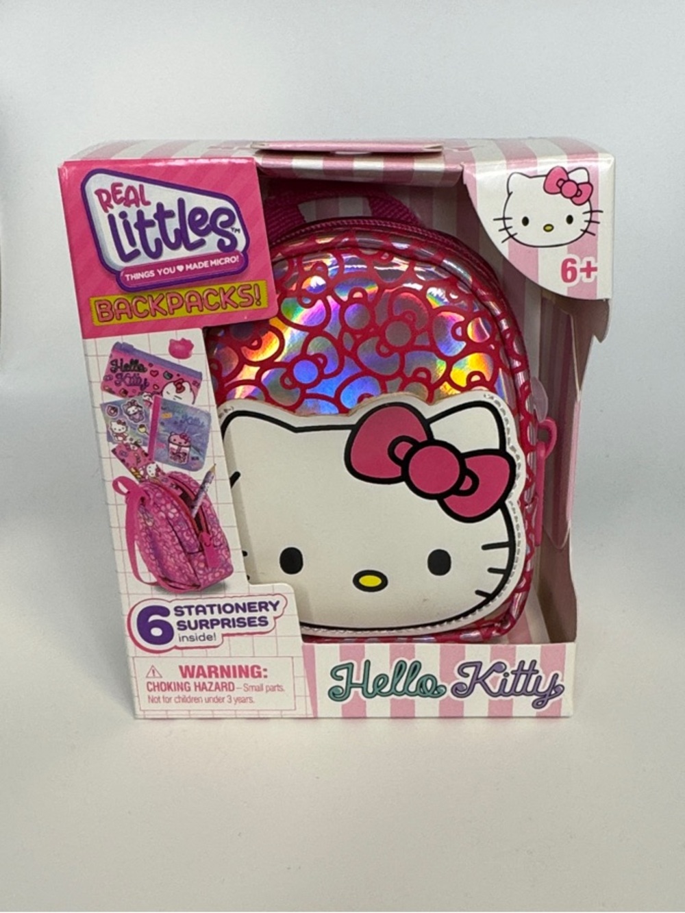 🎀 NIB. Hello Kitty Real Littles Mini Backpack Stationary Playset